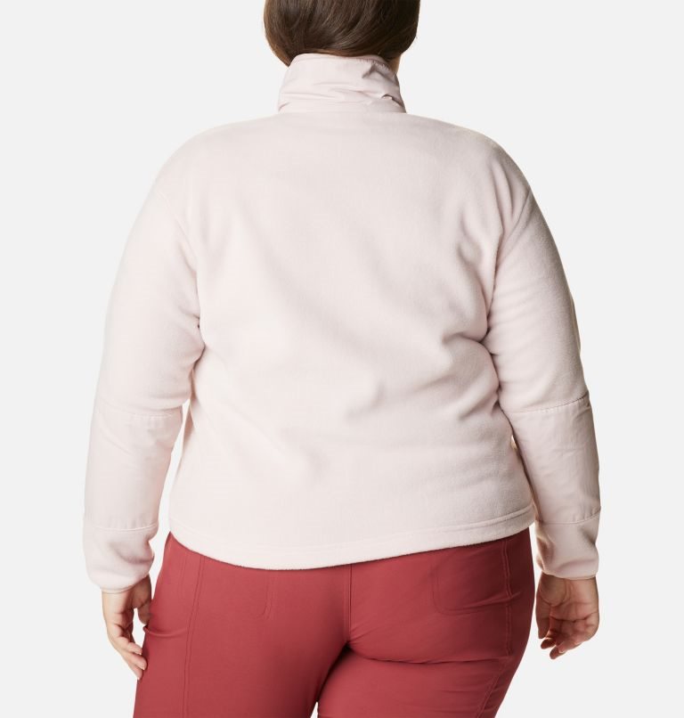 Women's Columbia Benton Springs Crop Sweatshirts Pink | Plus Size CA-Y43L1